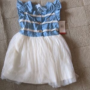 calvin Klein Blue and White Kids Dress